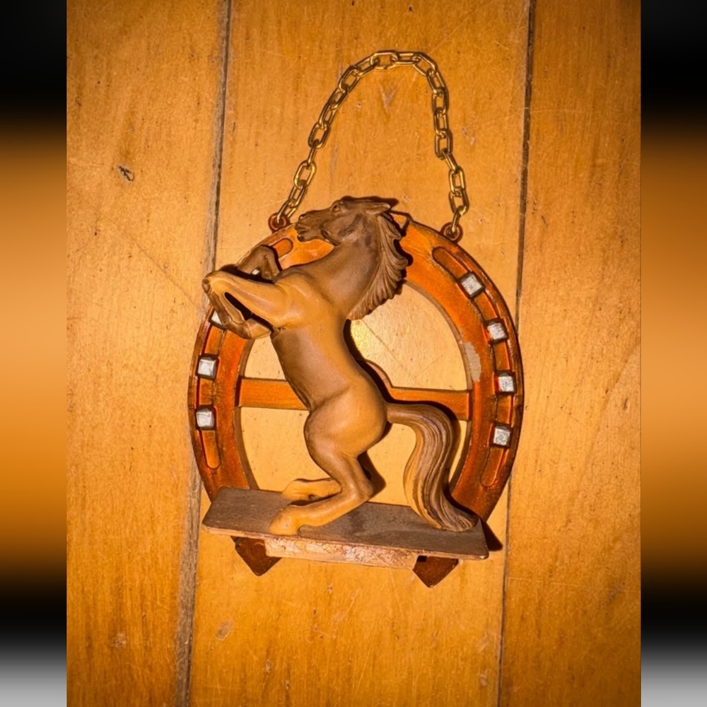 Vintage Horse German Wooden Ornament Wood Wall Hanging Decor